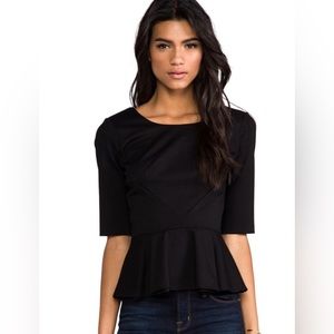 Amanda Uprichard Peplum Top